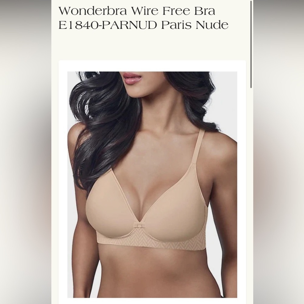 Wonderbra Wire Free Bra E1840-PARNUD Paris Nude